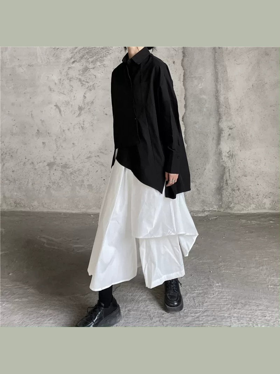アシンメトリーティアードスカート