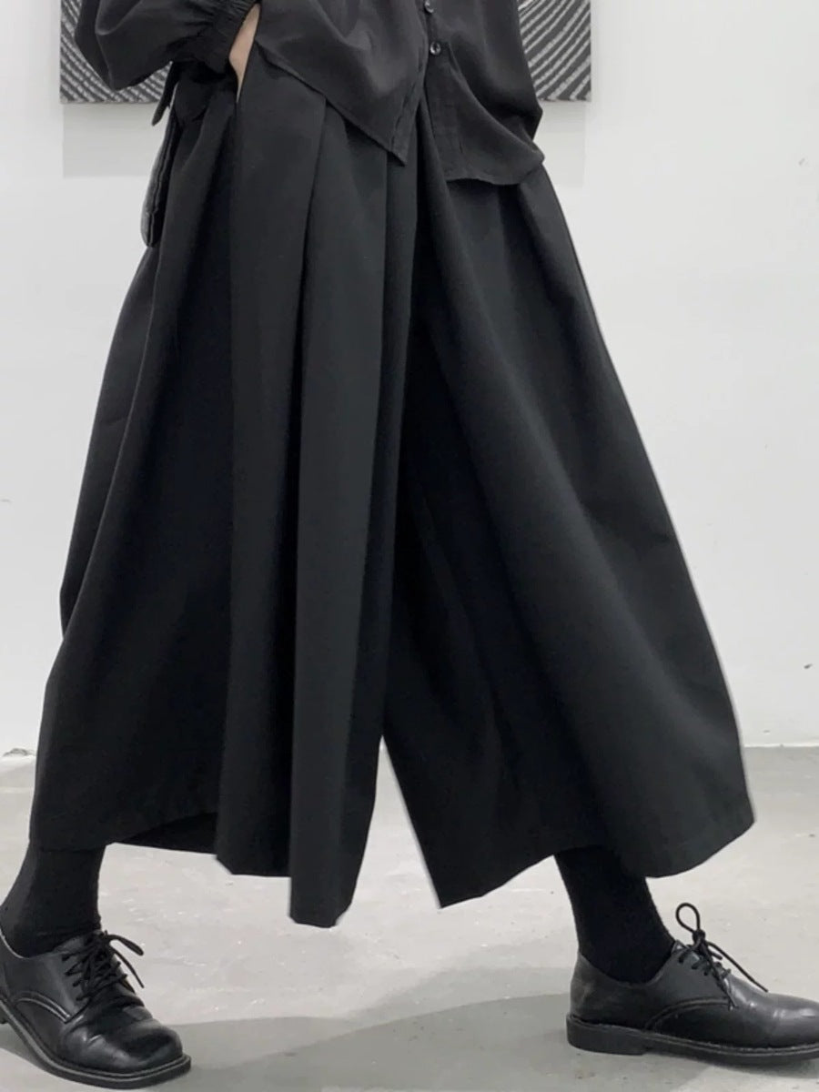 ディープタック ワイドギャザーパンツ