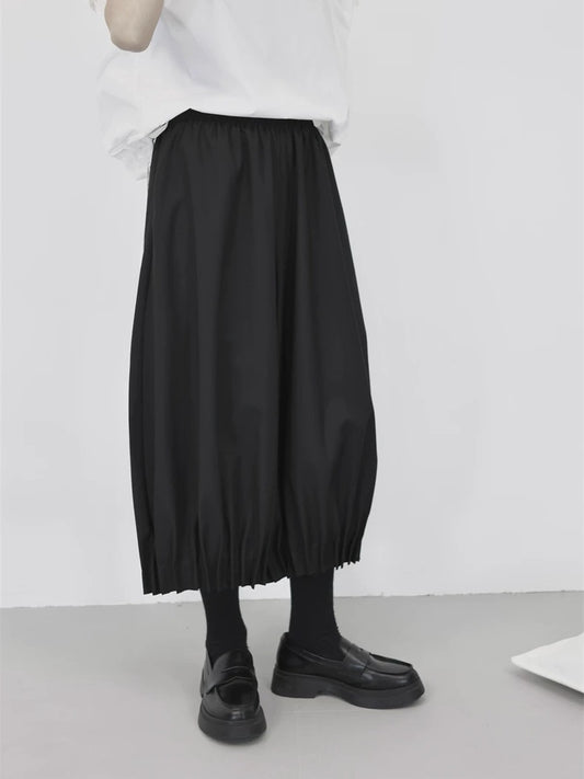 ピンタックヘム バルーンパンツ