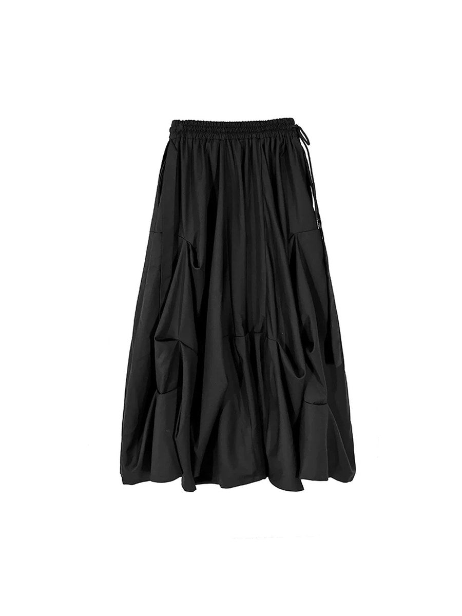 ギャザードレープ スカートパンツ