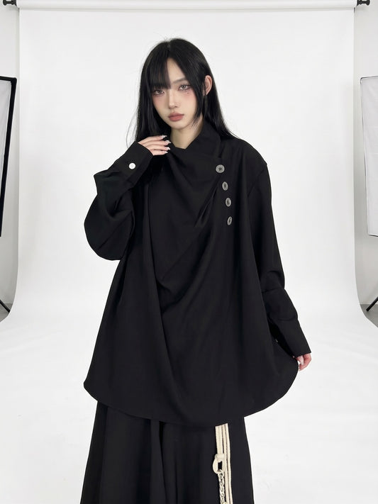 ドレープネック コクーンプルオーバー