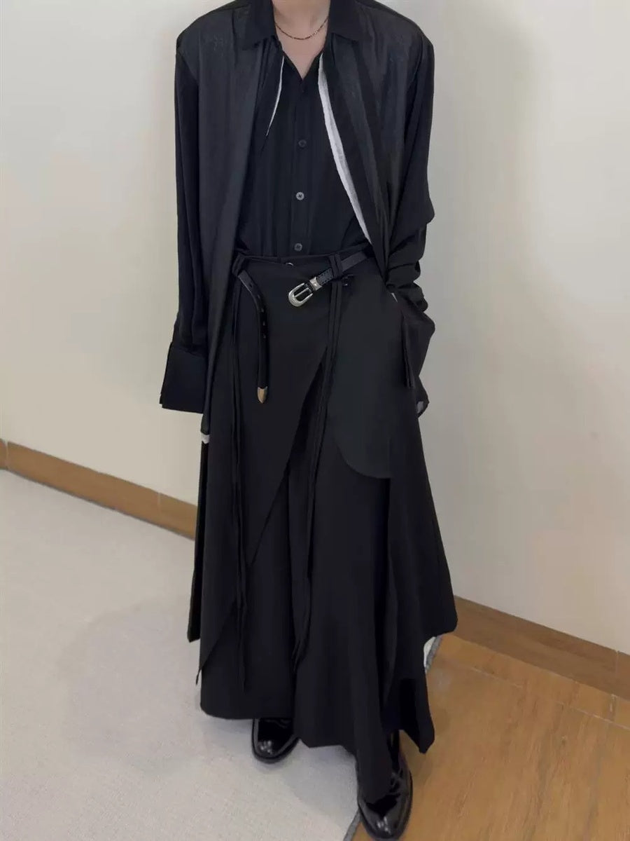 レイヤードラップパネル ワイドキュロット