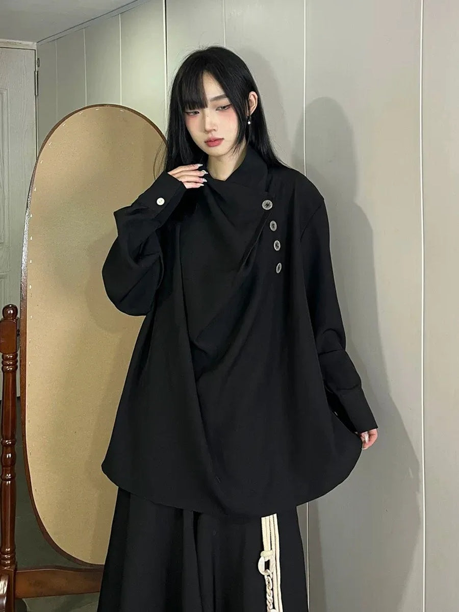 ドレープネック コクーンプルオーバー