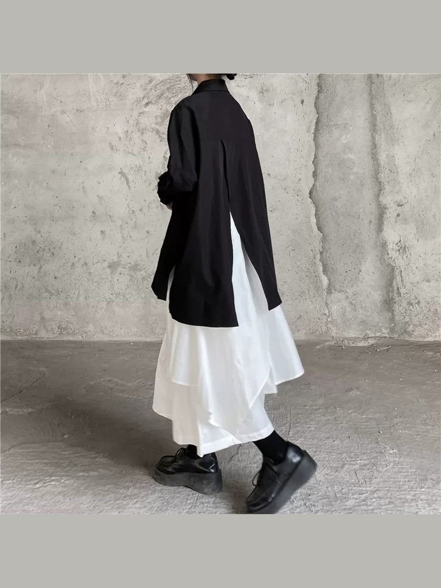 アシンメトリーティアードスカート