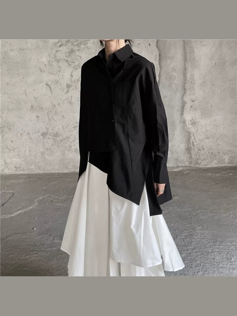 アシンメトリーティアードスカート