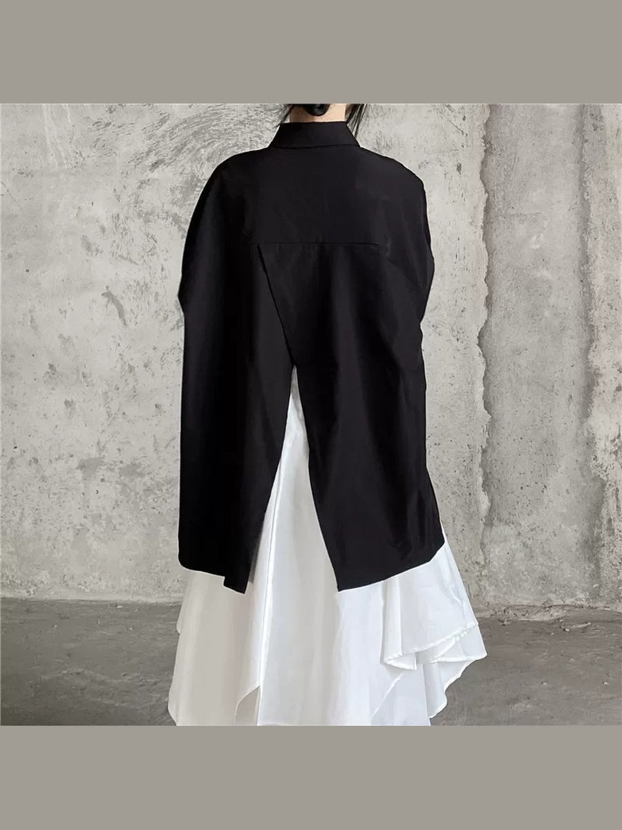 アシンメトリーティアードスカート