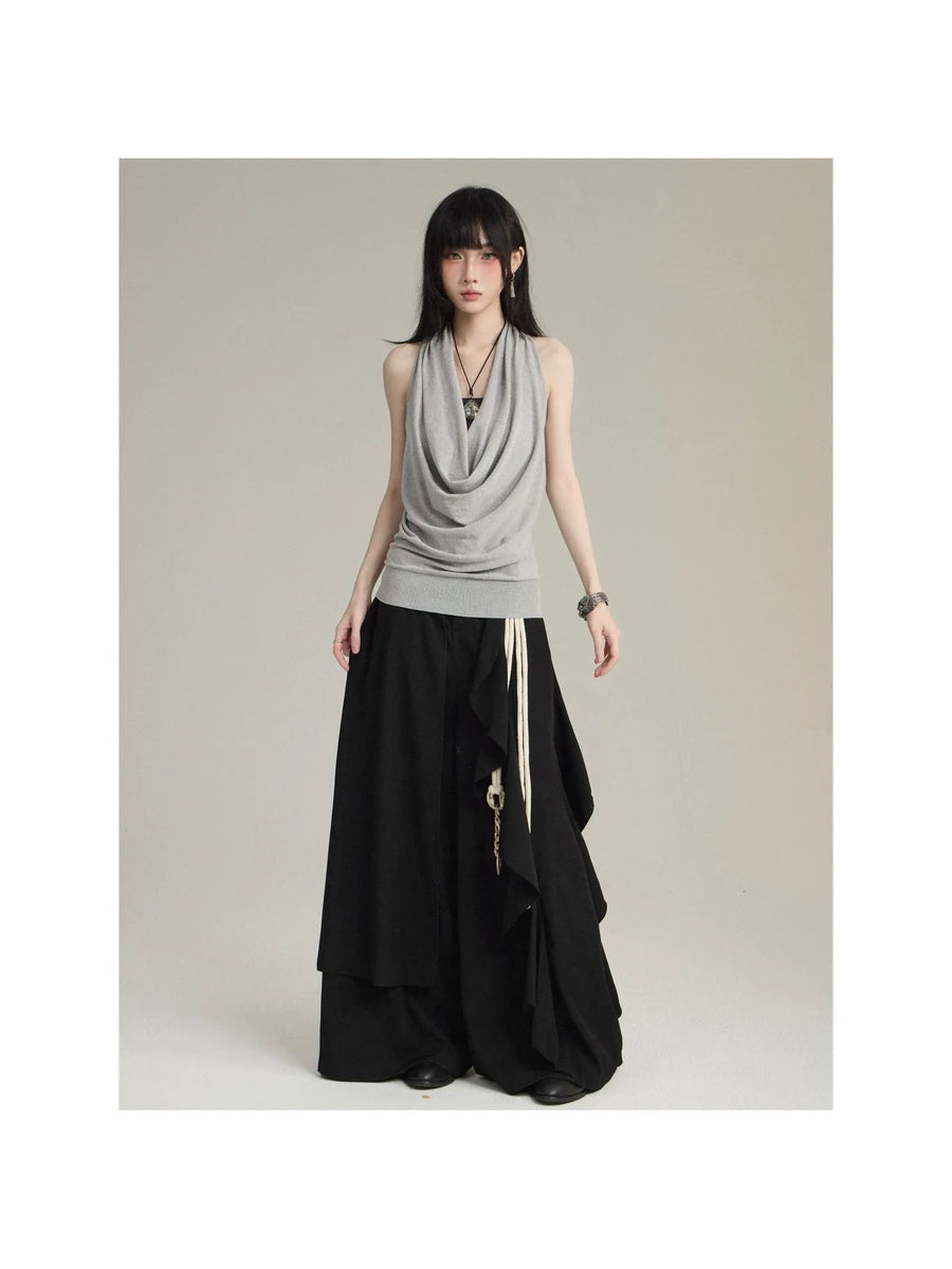 カウルネック ノースリーブ