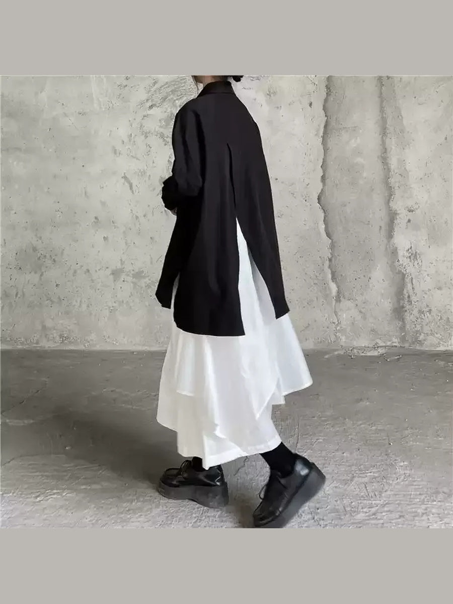 アシンメトリーティアードスカート