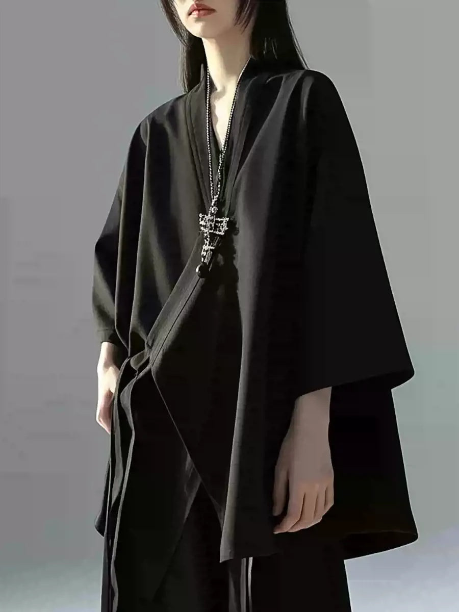 タイフロントハーフスリーブシャツ