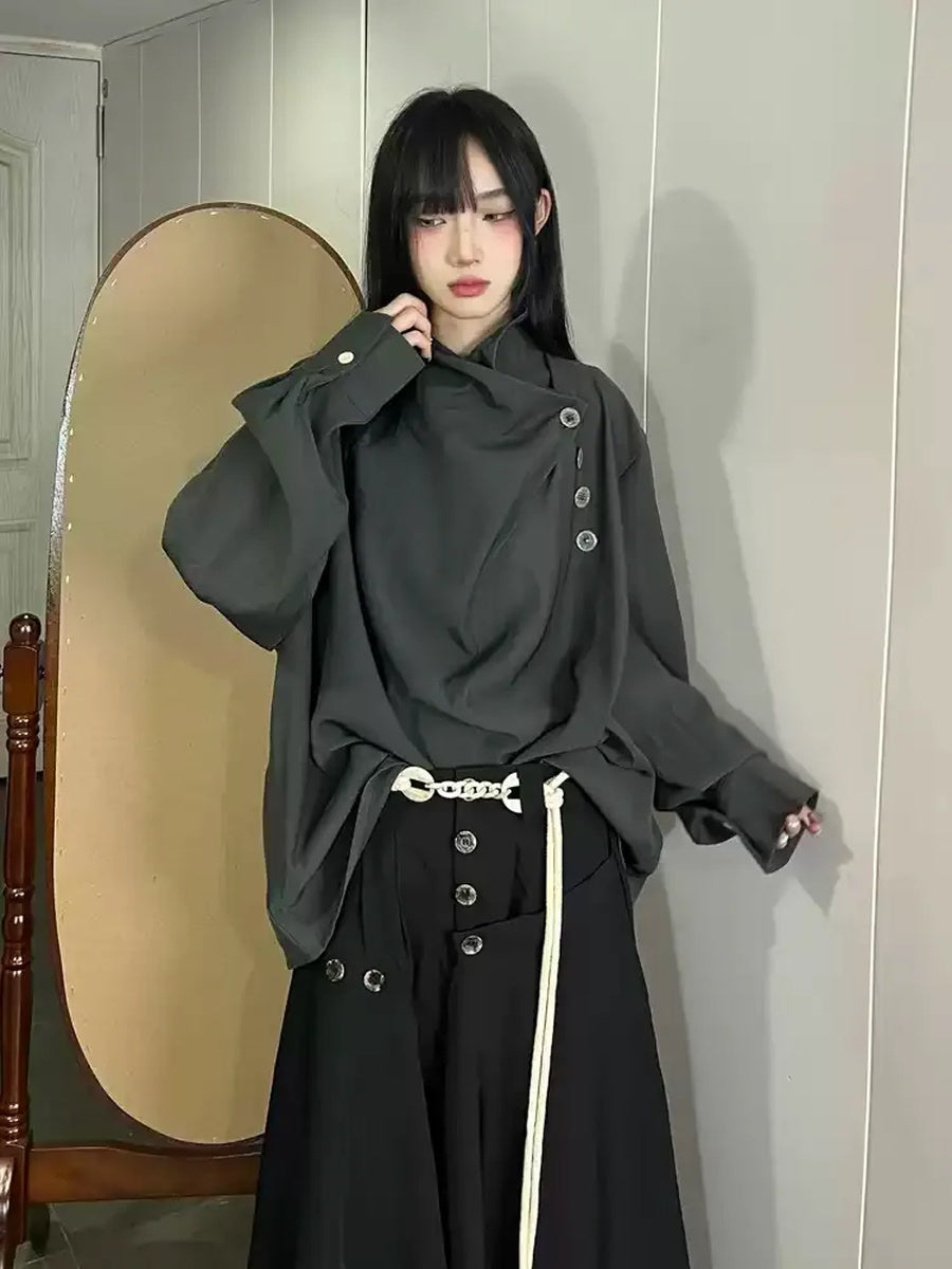 ドレープネック コクーンプルオーバー