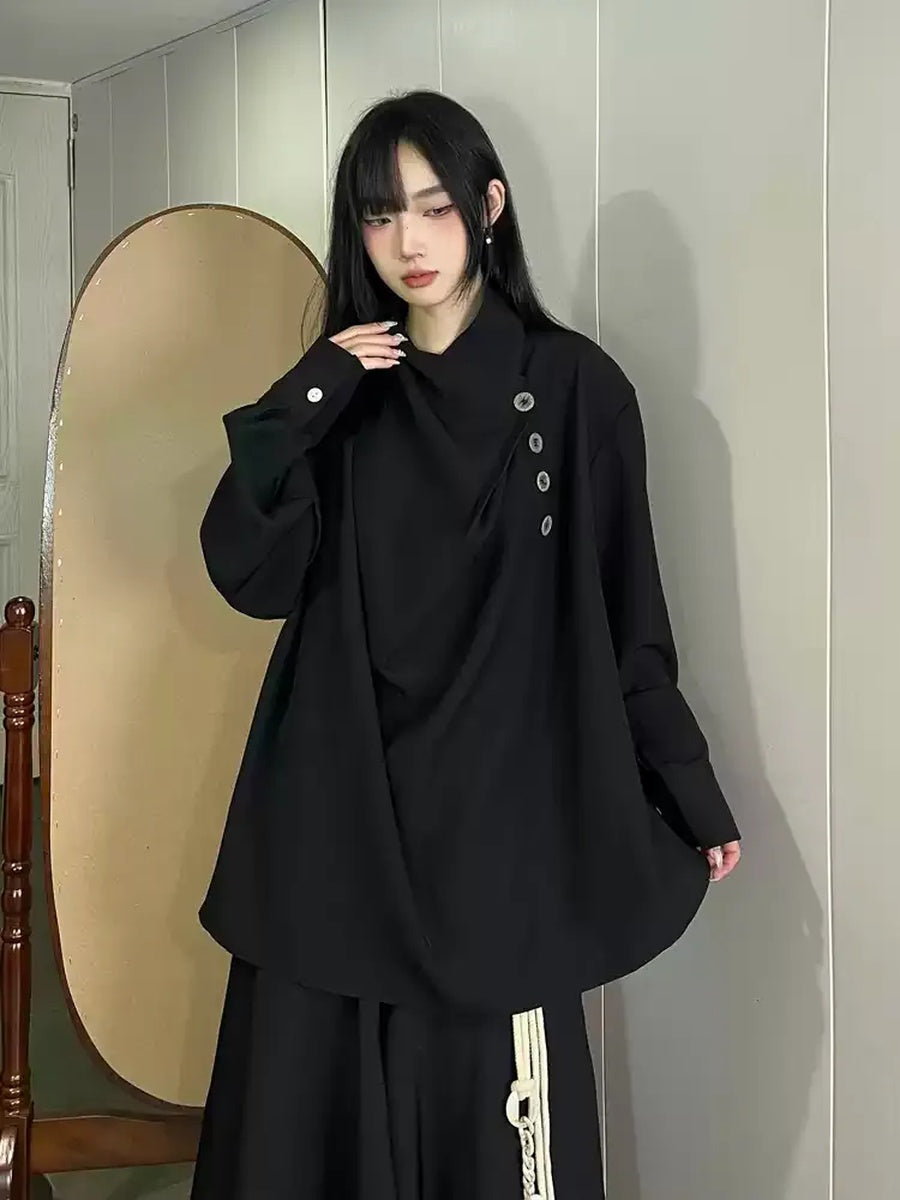 ドレープネック コクーンプルオーバー